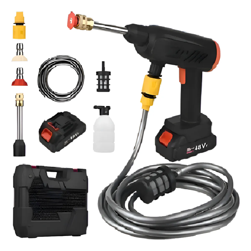 HIDROLAVADORA INALAMBRICA PORTÁTIL RECARGABLE 2 BATERÍAS