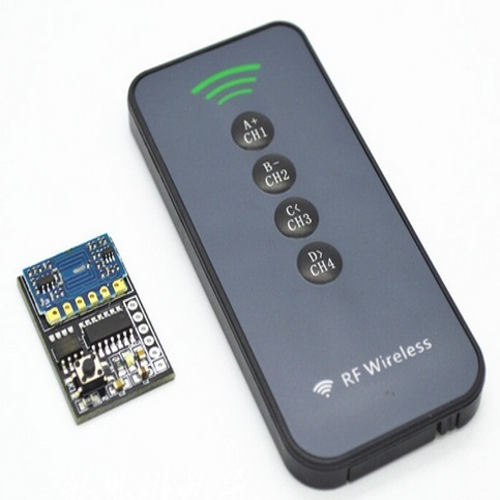 CONTROL REMOTO RF DE 4 CANALES